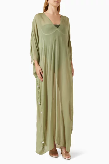 Pearl-embellished Kaftan