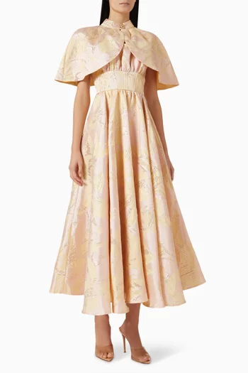 Cape Maxi Dress