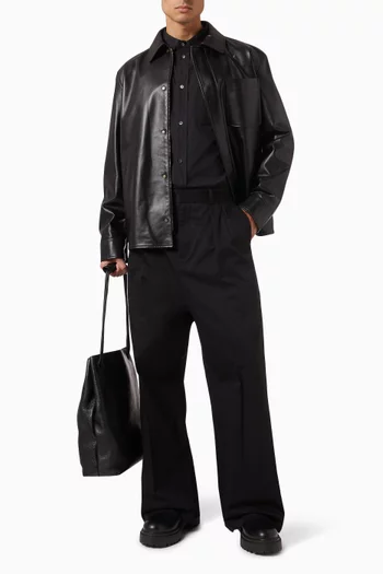 Pleated Wide-leg Pants