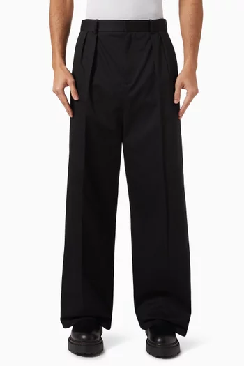 Pleated Wide-leg Pants