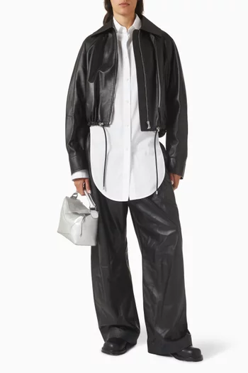 Balloon Zip Jacket in Nappa Lambskin