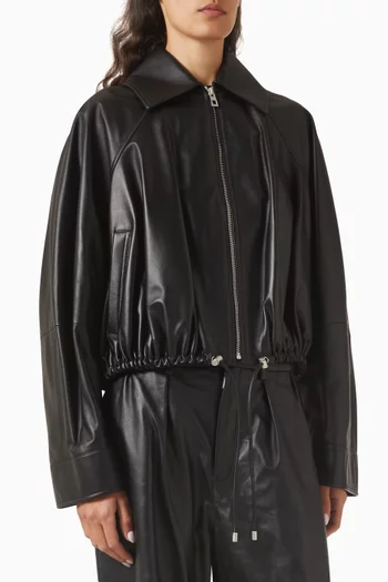 Balloon Zip Jacket in Nappa Lambskin