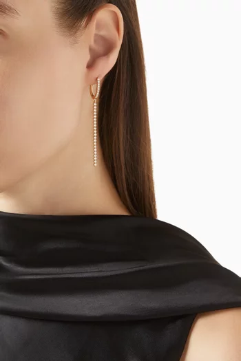 Aer Diamond Linear Earrings in 18kt Gold