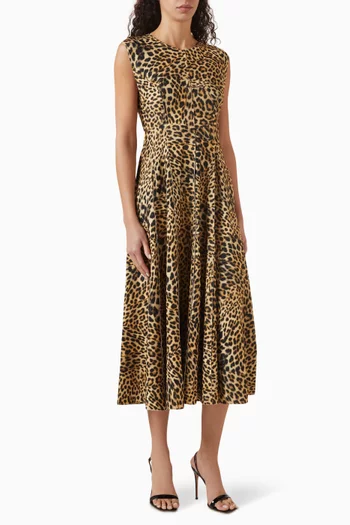 Grace Midi Dress in Stretch Poly Lycra