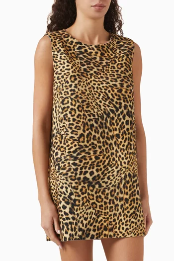 Tailored Mini Dress in Stretch Poly Lycra