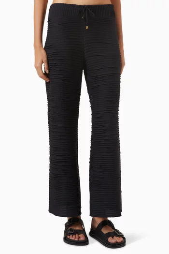Parker Pants in Textured-fabric
