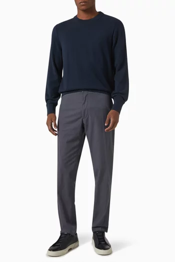 Micro-structured Sweater in Cotton