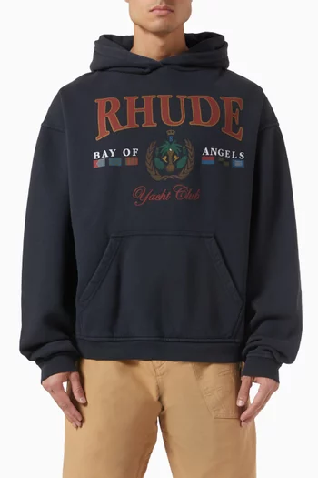 Bay of Angels Yacht Hoodie in Cotton