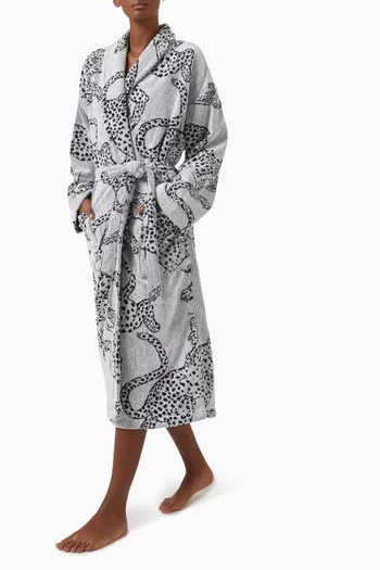 Jaguar Tower Robe in Organic Cotton