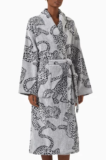 Jaguar Tower Robe in Organic Cotton