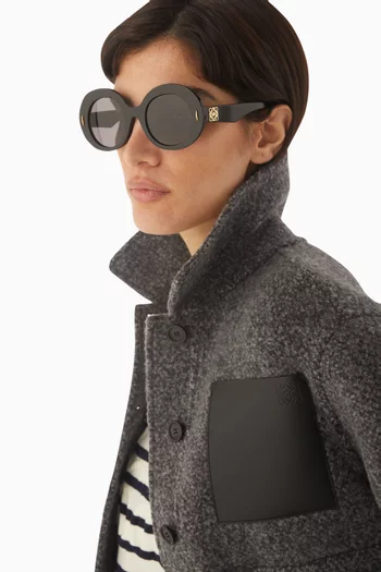 Anagram Round Sunglasses in Acetate