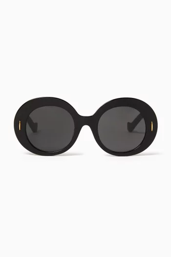 Anagram Round Sunglasses in Acetate