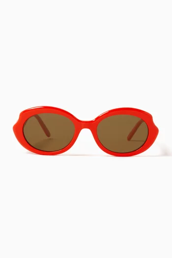 Round Sunglasses in Acetate