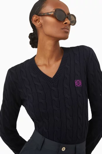 Round Sunglasses in Acetate