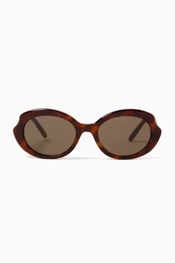 Round Sunglasses in Acetate