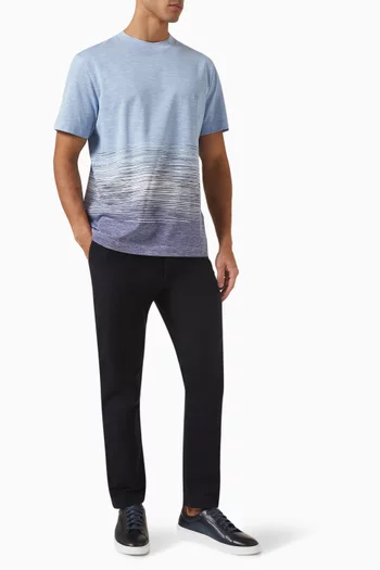 Space-dyed T-shirt in Cotton Blend