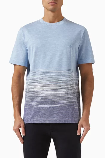 Space-dyed T-shirt in Cotton Blend