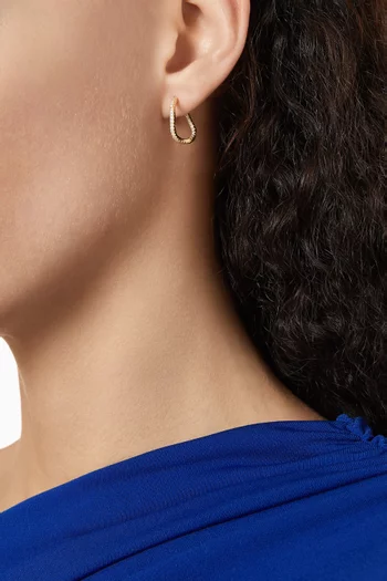 Kaelin Mini Wave Hoop Earrings in 14kt Gold-plated Silver