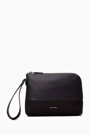 Wristlet Pouch in Faux Leather