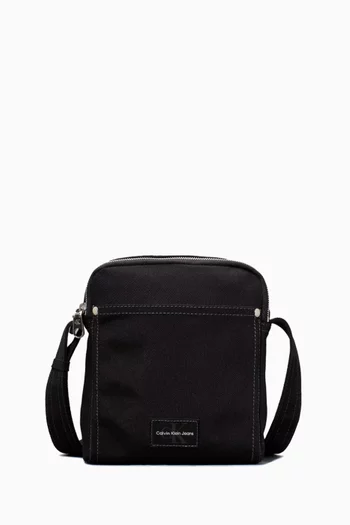 Logo Reporter Bag in Canvas