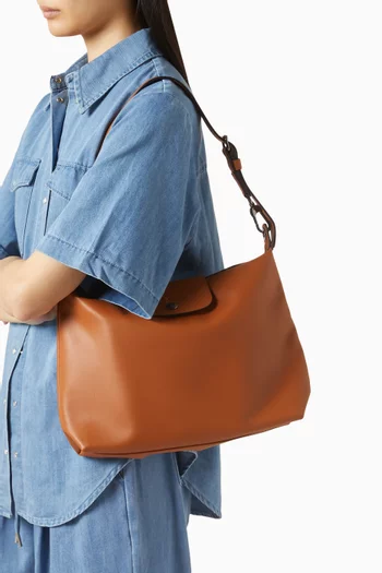 Le Pliage Xtra Hobo Bag in Leather
