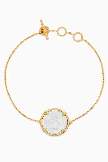 Sak Gafla 1 Fil Bracelet in 18kt Gold