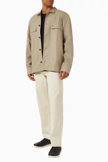 Boxy Overshirt in Twill
