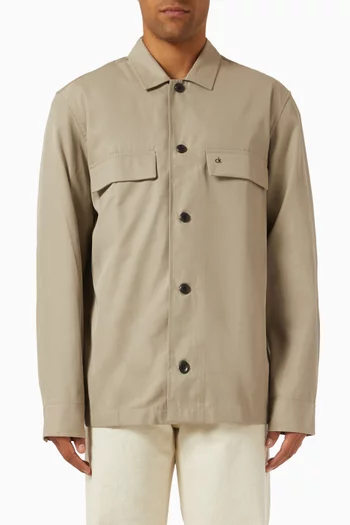 Boxy Overshirt in Twill
