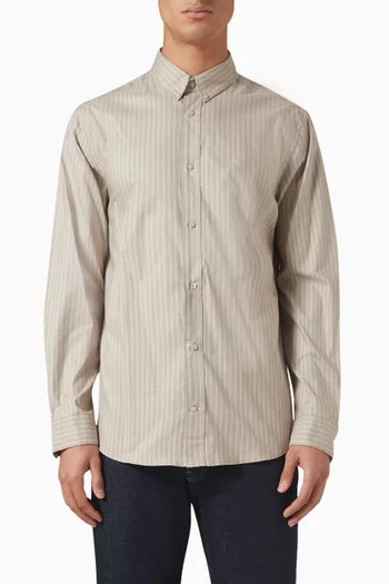 Striped Oxford Shirt in Cotton