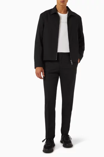 Slim Tapered Trousers in Twill