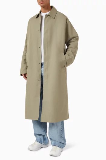 Mac Long Coat in Cotton Blend