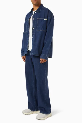 Relaxed-fit Shirt Jacket in Denim