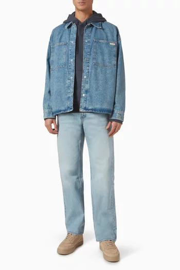 Relaxed-fit Shirt Jacket in Denim