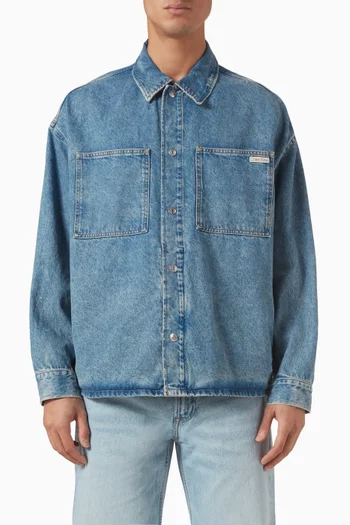 Relaxed-fit Shirt Jacket in Denim