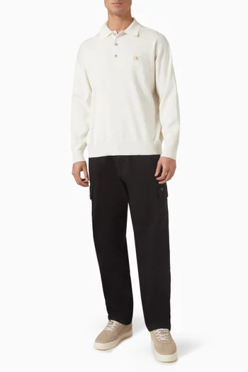 Polo Sweater in Cotton