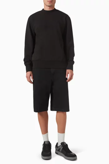 CK Logo Sweater in Cotton-blend Knit