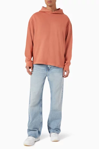 Relaxed Hoodie in Cotton Terry Fleece