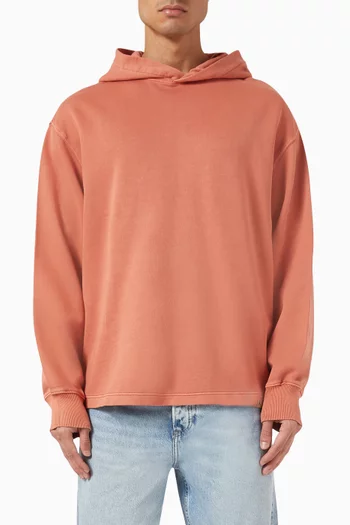Relaxed Hoodie in Cotton Terry Fleece