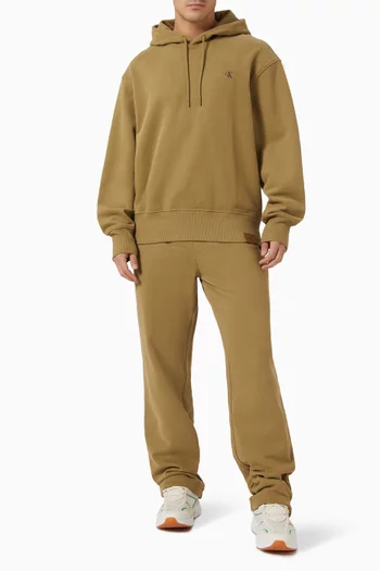 Logo Hoodie in Cotton Terry Fleece