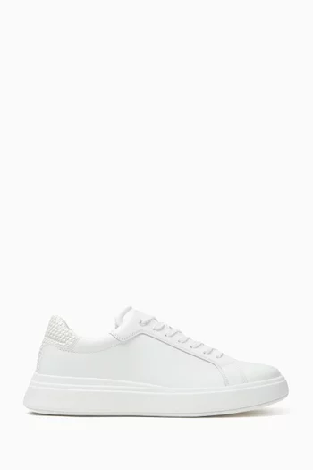 Low-top Sneakers in Smooth Leather