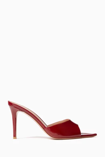 Elle 85 Mule Sandals in Patent Leather