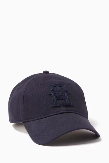 TH Logo Baseball Cap in Cotton-canvas