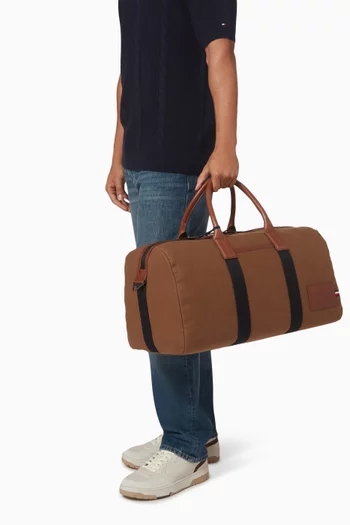 Casual Prep Duffle Bag in Cotton-canvas