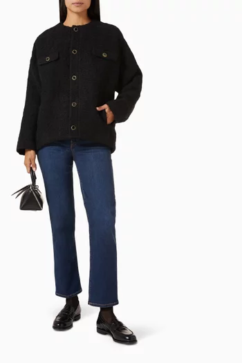 Cocoon Coat in Cotton-wool