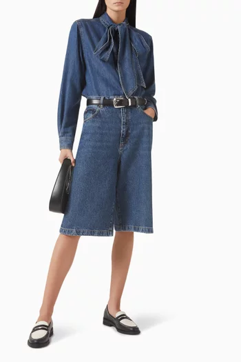 The Boy Shorts in Denim