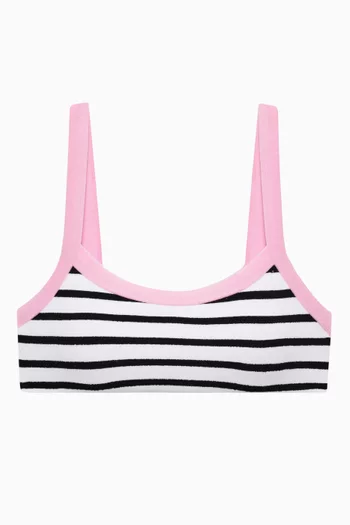 Flynn Bralette Bikini Top in Terry