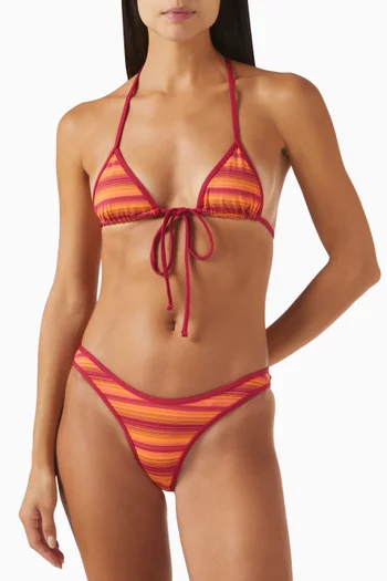 Coastal Micro Bikini Top in Stretch Nylon