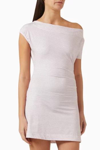 Roslyn Mini Dress in Stretch Cotton