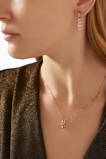 Cotillons Twist Diamond Earrings in 18kt Rose Gold