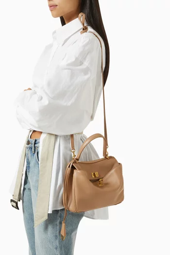 Mini Rodeo Top-handle Bag in Leather